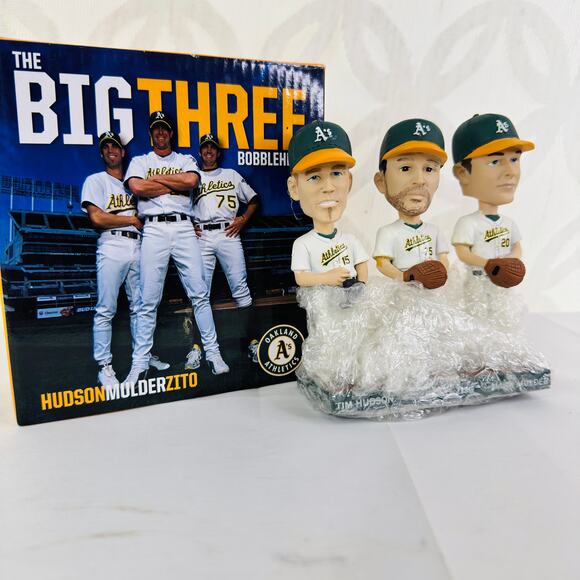 Oakland A's Big Three Bobblehead ft. Hudson, Zito, and Mulder SGA 8/17/18 - Picture 7 of 7